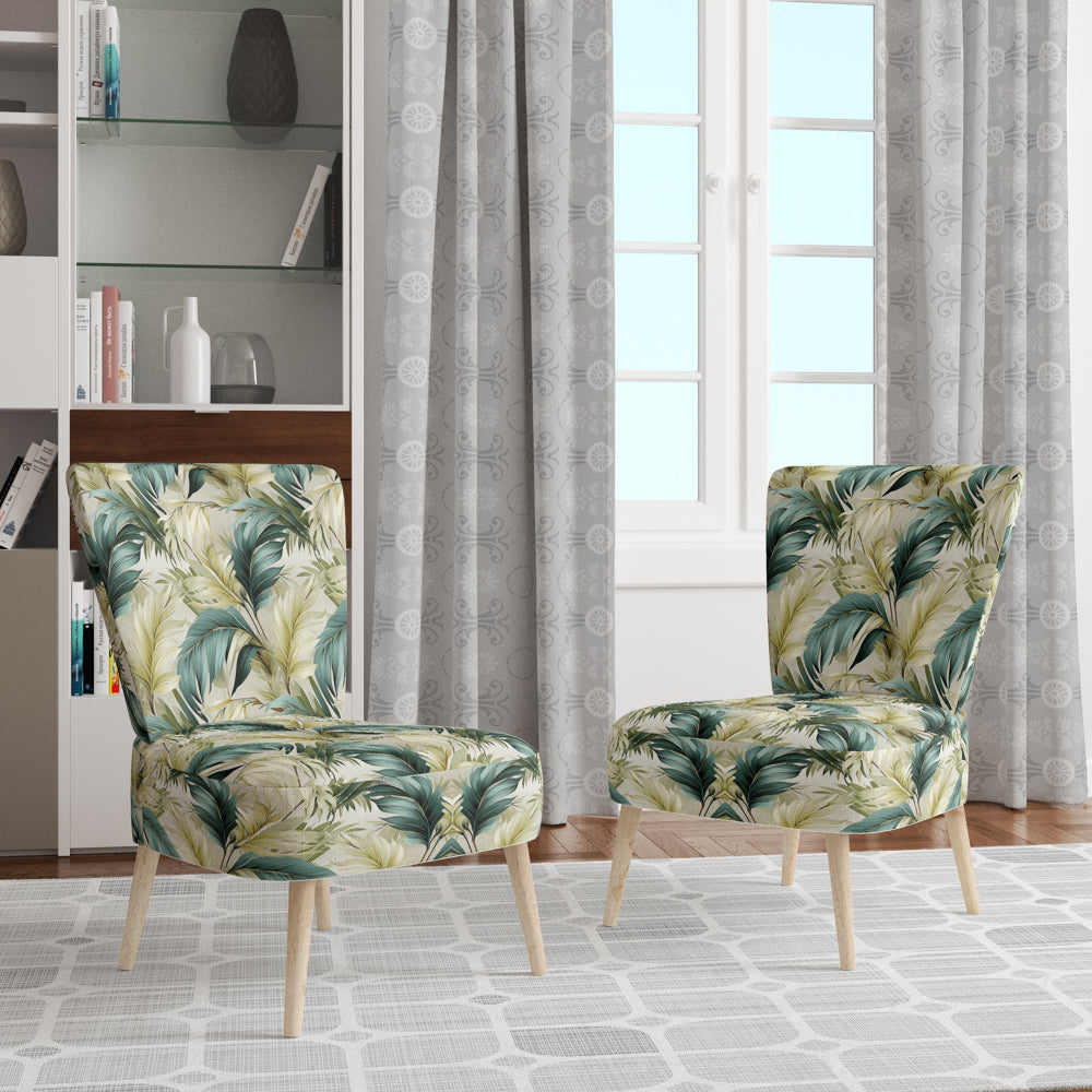 Neutral Tropics Tropical Pattern - Tropical Arm Chair