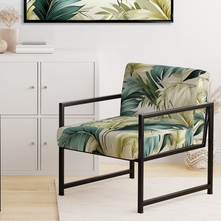 Neutral Tropics Tropical Pattern - Tropical Arm Chair