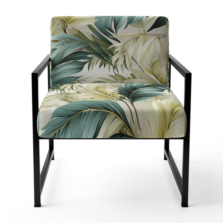 Neutral Tropics Tropical Pattern - Tropical Arm Chair