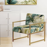 Neutral Tropics Tropical Pattern - Tropical Arm Chair