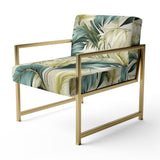 Neutral Tropics Tropical Pattern - Tropical Arm Chair