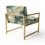 Neutral Tropics Tropical Pattern - Tropical Arm Chair