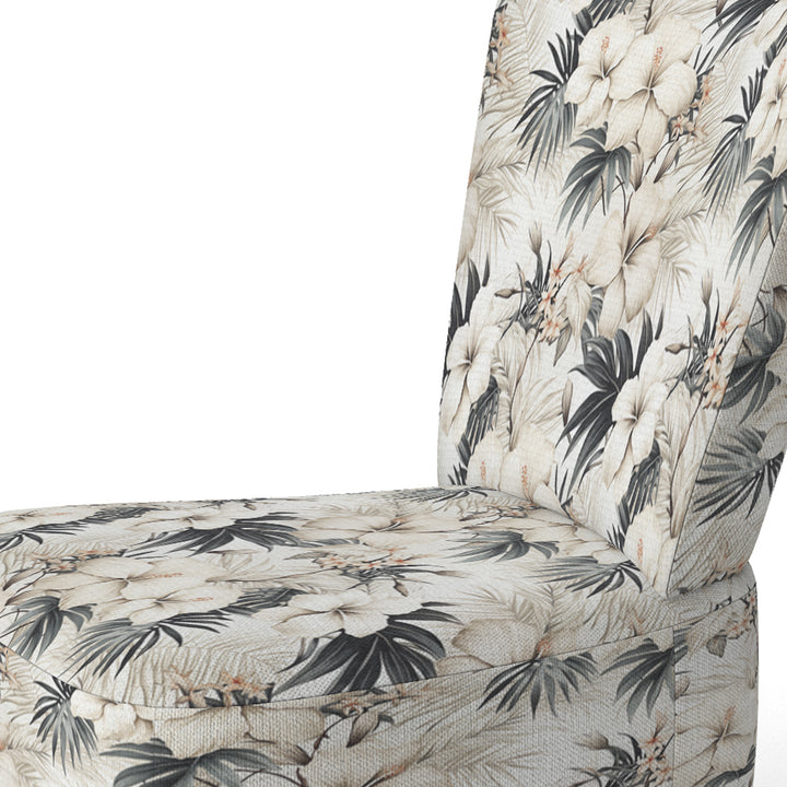 Neutral Zen Tropical Pattern - Tropical Arm Chair