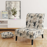 Neutral Zen Tropical Pattern - Tropical Arm Chair