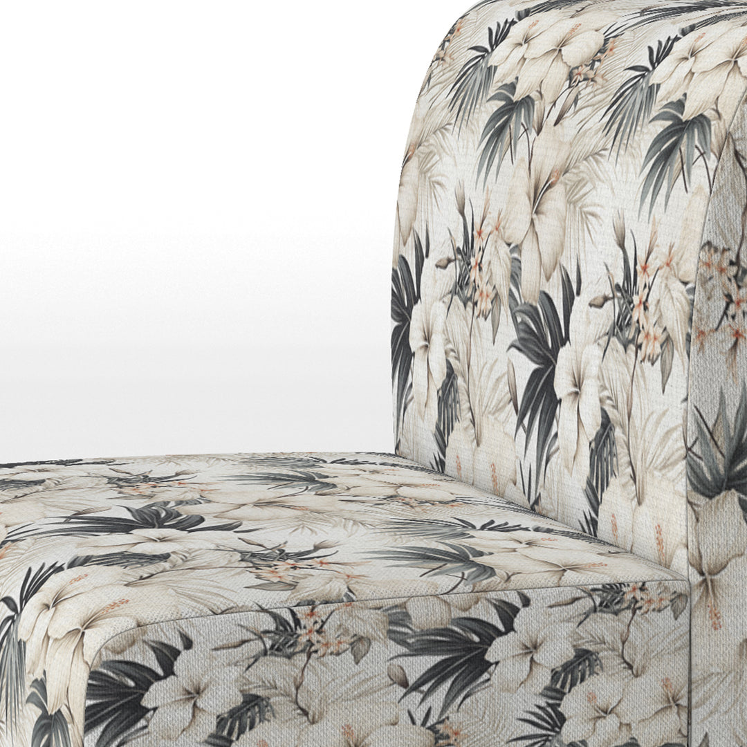 Neutral Zen Tropical Pattern - Tropical Arm Chair