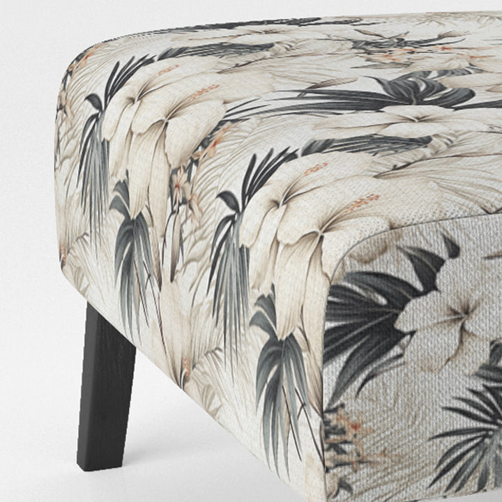 Neutral Zen Tropical Pattern - Tropical Arm Chair