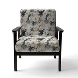 Neutral Zen Tropical Pattern - Tropical Arm Chair