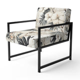 Neutral Zen Tropical Pattern - Tropical Arm Chair