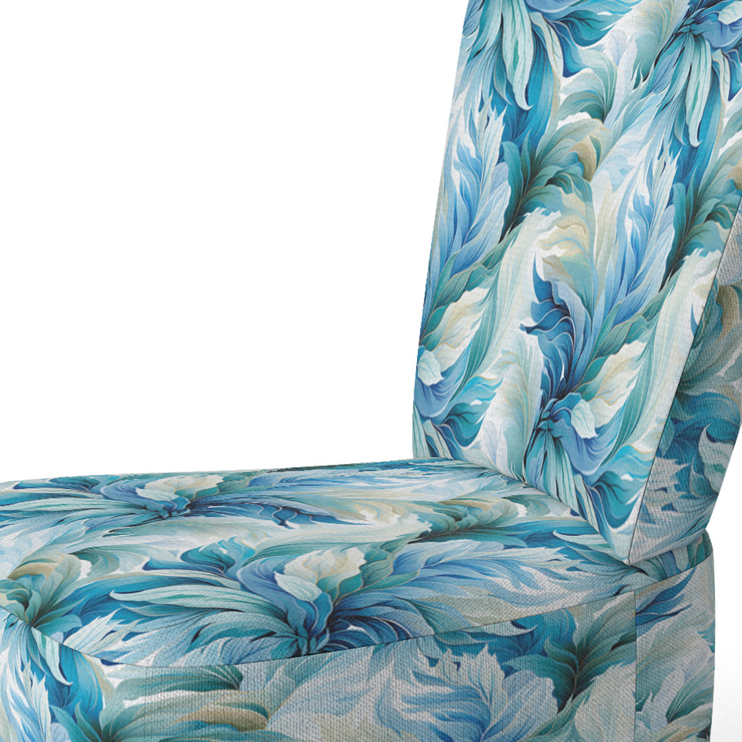 Oceanic Mirage Tropical Pattern - Upholstered Tropical Accent Chairs
