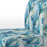 Oceanic Mirage Tropical Pattern - Upholstered Tropical Accent Chairs