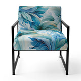 Oceanic Mirage Tropical Pattern - Upholstered Tropical Accent Chairs