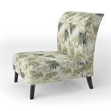 Palm Impression Tropical Pattern - Tropical Arm Chair