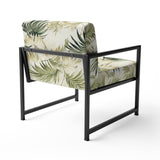 Palm Impression Tropical Pattern - Tropical Arm Chair