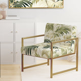 Palm Impression Tropical Pattern - Tropical Arm Chair