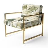 Palm Impression Tropical Pattern - Tropical Arm Chair
