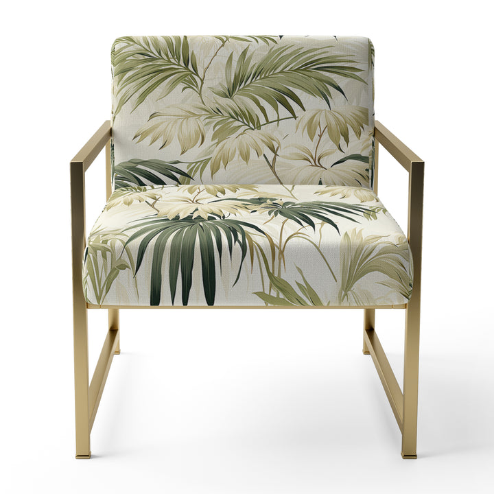 Palm Impression Tropical Pattern - Tropical Arm Chair