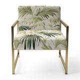 Palm Impression Tropical Pattern - Tropical Arm Chair