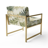 Palm Impression Tropical Pattern - Tropical Arm Chair