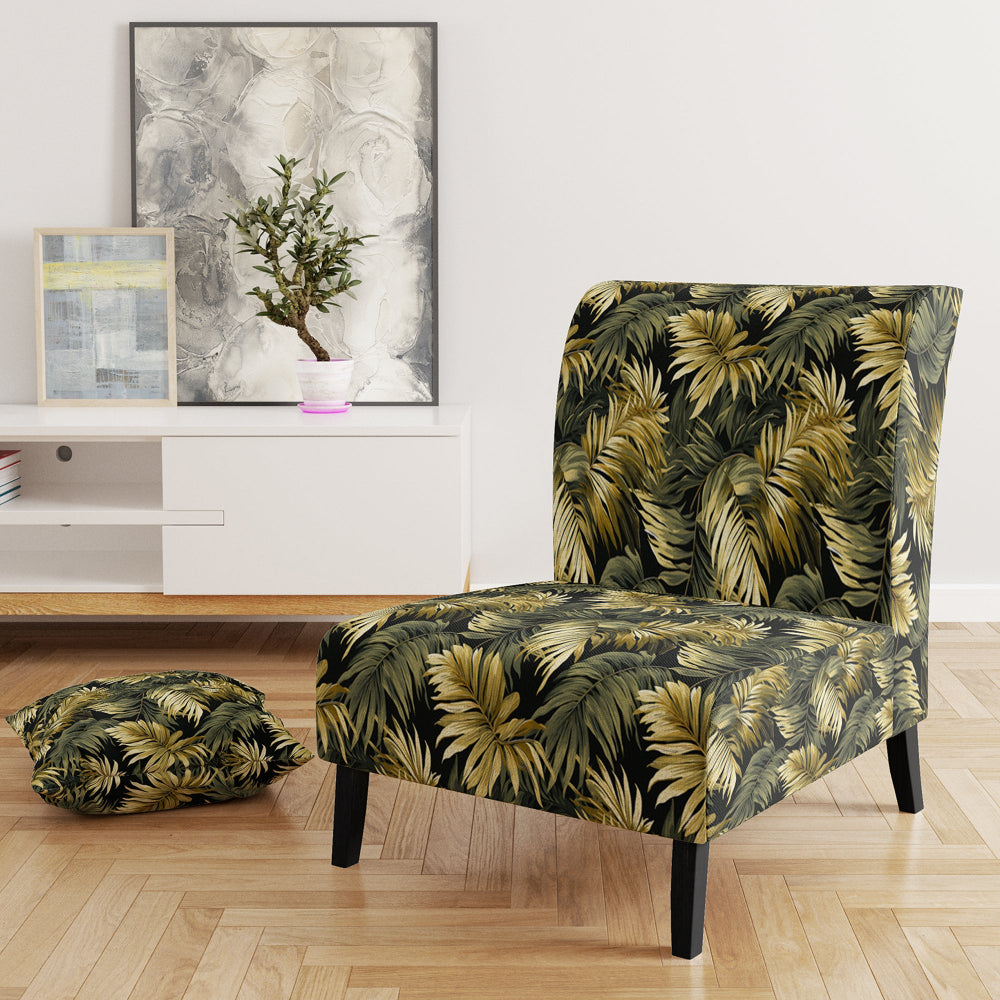 Palm Shadows Tropical Pattern - Tropical Arm Chair