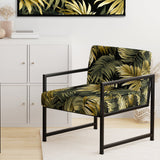 Palm Shadows Tropical Pattern - Tropical Arm Chair
