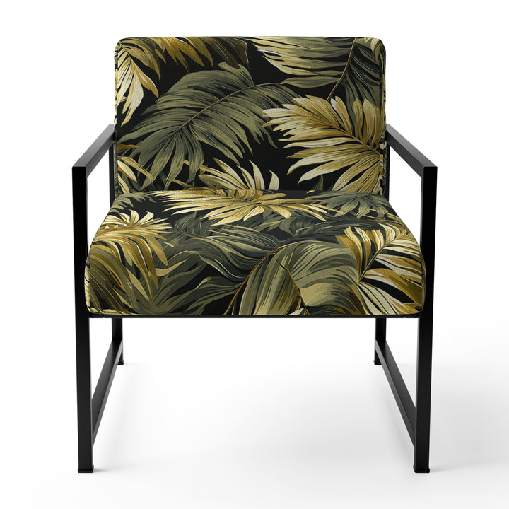 Palm Shadows Tropical Pattern - Tropical Arm Chair