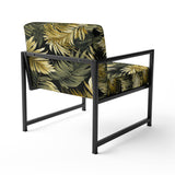 Palm Shadows Tropical Pattern - Tropical Arm Chair