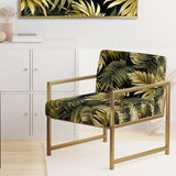 Palm Shadows Tropical Pattern - Tropical Arm Chair