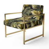 Palm Shadows Tropical Pattern - Tropical Arm Chair