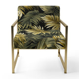 Palm Shadows Tropical Pattern - Tropical Arm Chair