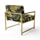 Palm Shadows Tropical Pattern - Tropical Arm Chair
