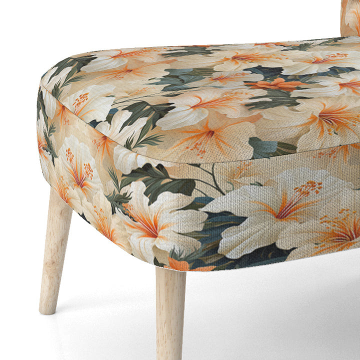 Papaya Dreams Tropical Pattern - Tropical Arm Chair