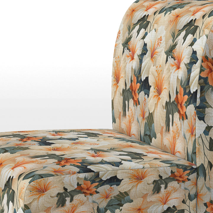 Papaya Dreams Tropical Pattern - Tropical Arm Chair