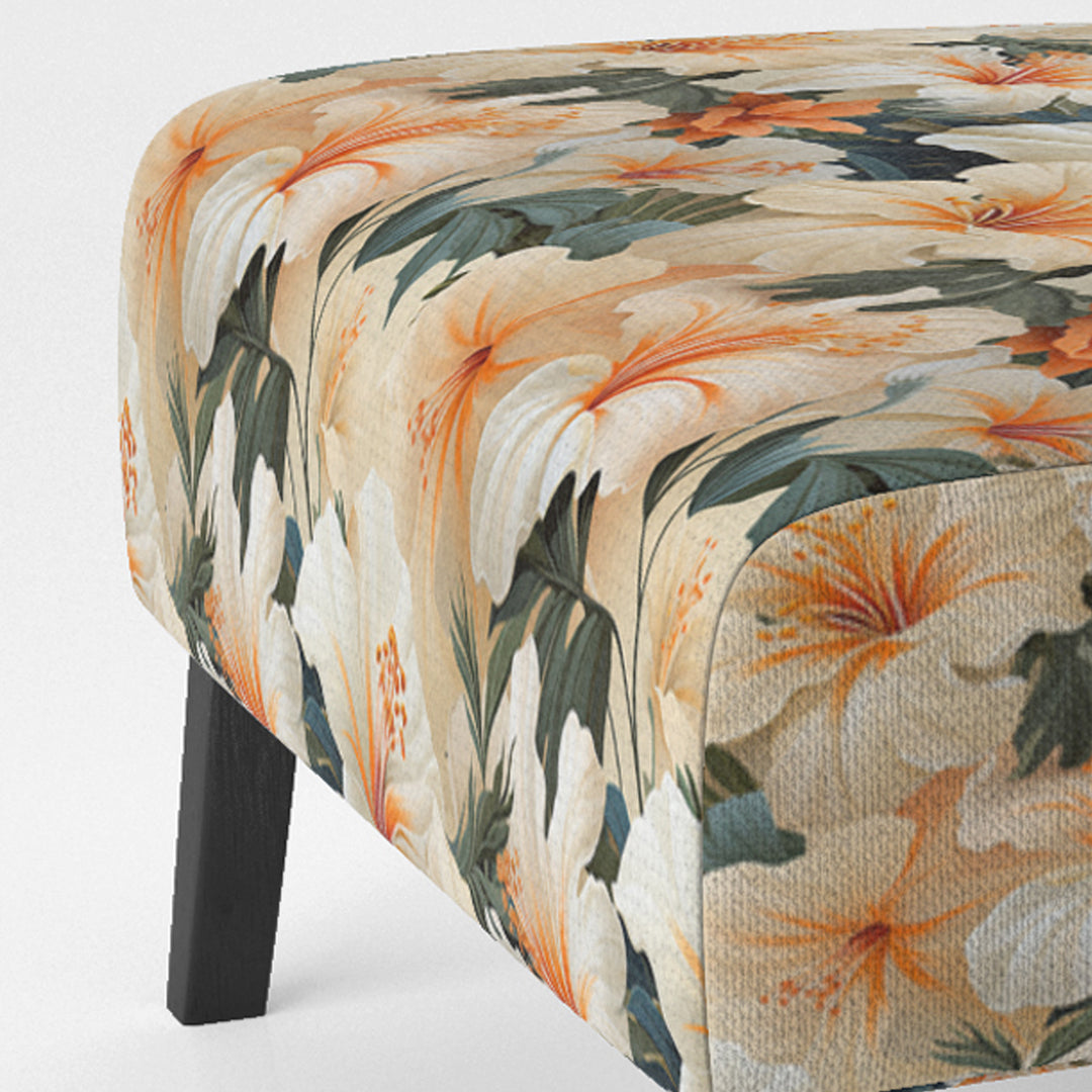 Papaya Dreams Tropical Pattern - Tropical Arm Chair