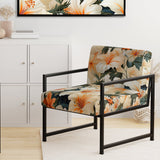 Papaya Dreams Tropical Pattern - Tropical Arm Chair