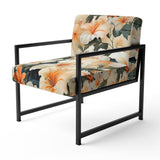 Papaya Dreams Tropical Pattern - Tropical Arm Chair