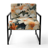 Papaya Dreams Tropical Pattern - Tropical Arm Chair
