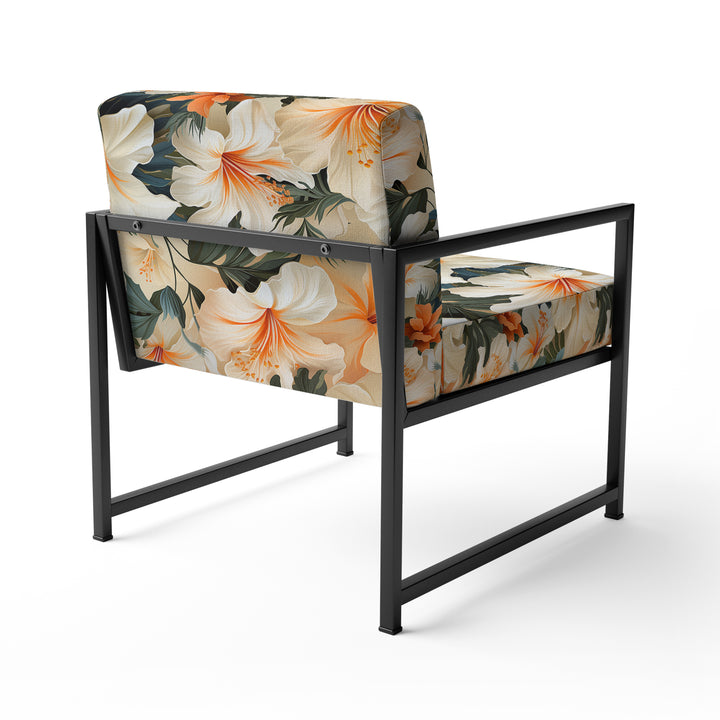 Papaya Dreams Tropical Pattern - Tropical Arm Chair