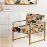 Papaya Dreams Tropical Pattern - Tropical Arm Chair