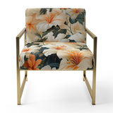 Papaya Dreams Tropical Pattern - Tropical Arm Chair