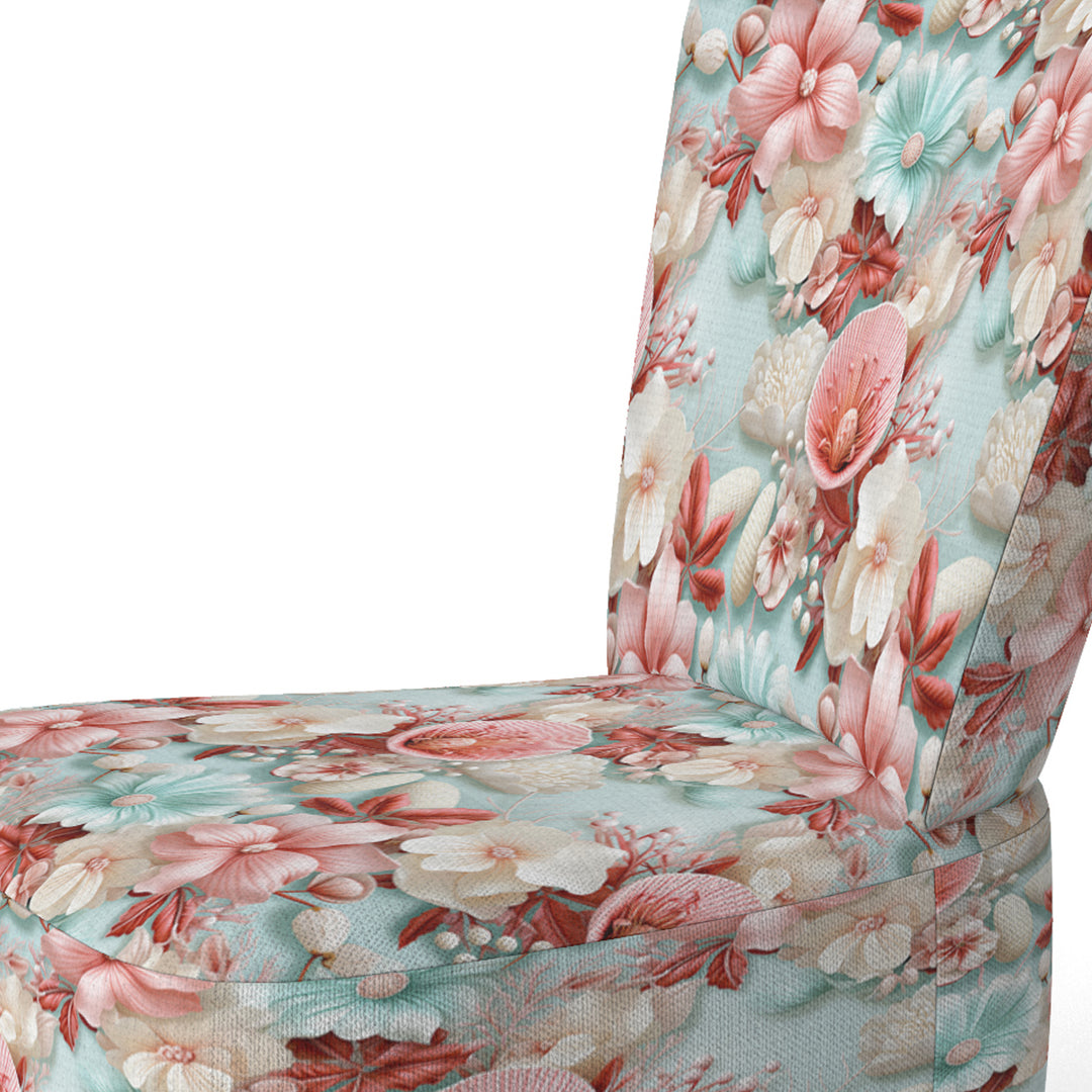 Seashell Whispers Tropical Pattern - Nautical Arm Chair