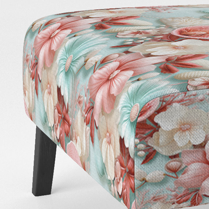 Seashell Whispers Tropical Pattern - Nautical Arm Chair