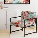 Seashell Whispers Tropical Pattern - Nautical Arm Chair