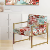 Seashell Whispers Tropical Pattern - Nautical Arm Chair