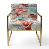 Seashell Whispers Tropical Pattern - Nautical Arm Chair