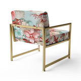 Seashell Whispers Tropical Pattern - Nautical Arm Chair