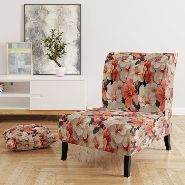 Tropical Whisper Tropical Pattern - Tropical Accent Slipper Chair