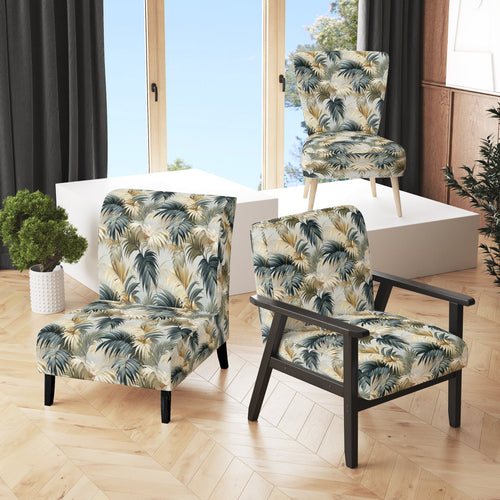 Whispering Palms Tropical Pattern - Tropical Accent Side Chair