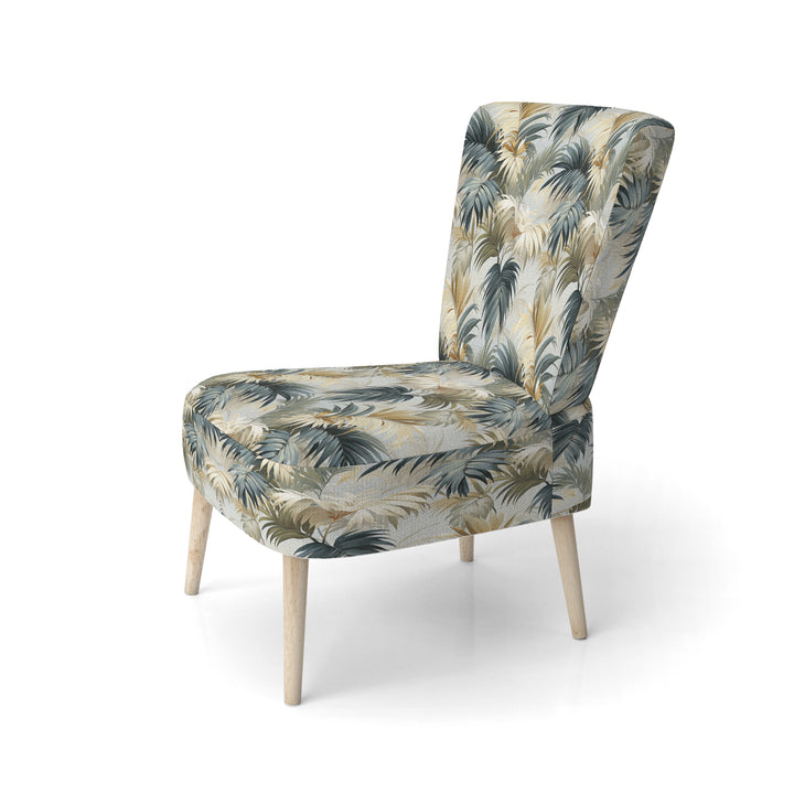 Whispering Palms Tropical Pattern - Tropical Accent Side Chair