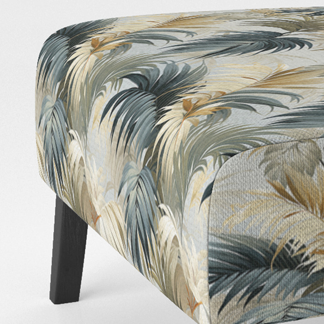 Whispering Palms Tropical Pattern - Tropical Accent Side Chair