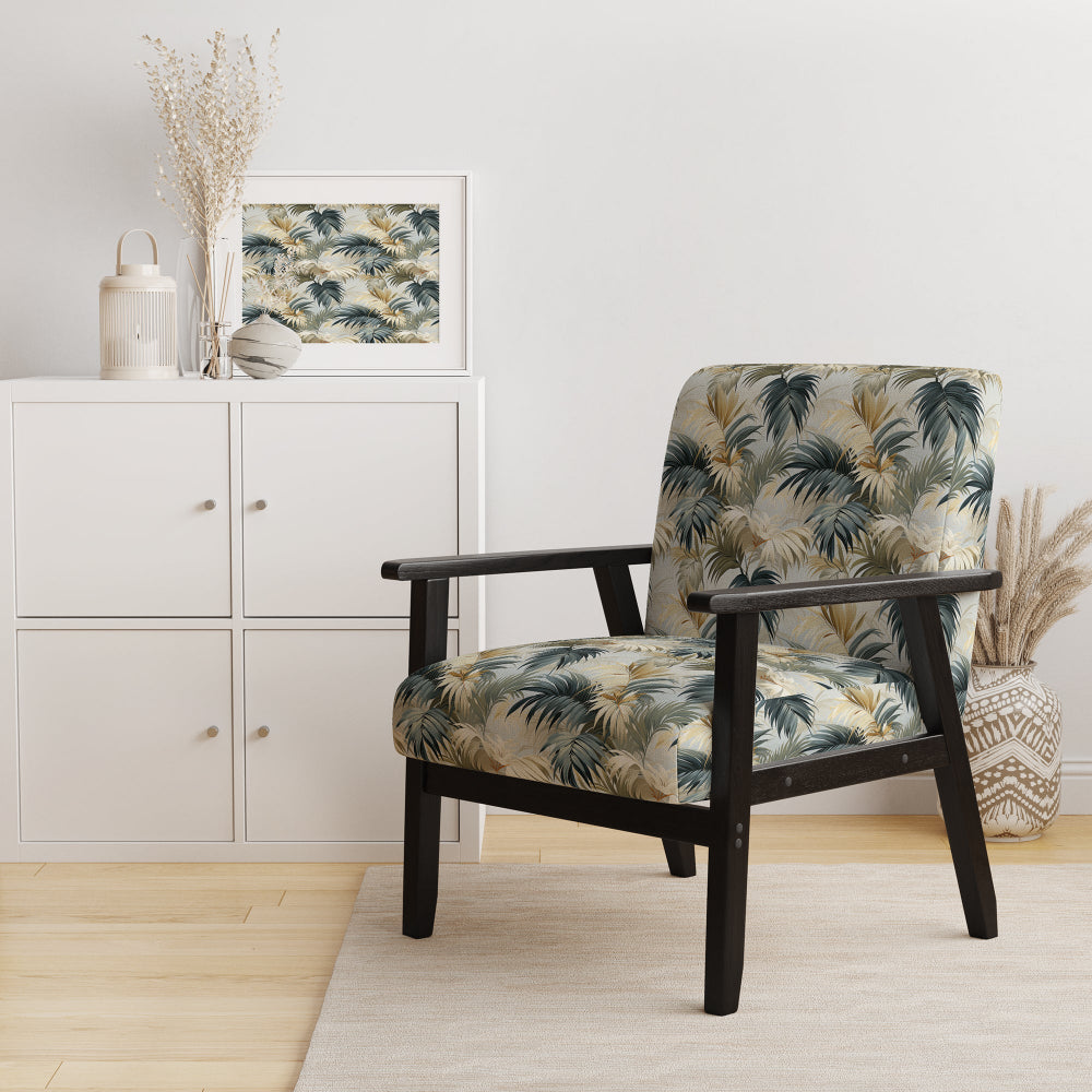 Whispering Palms Tropical Pattern - Tropical Accent Side Chair